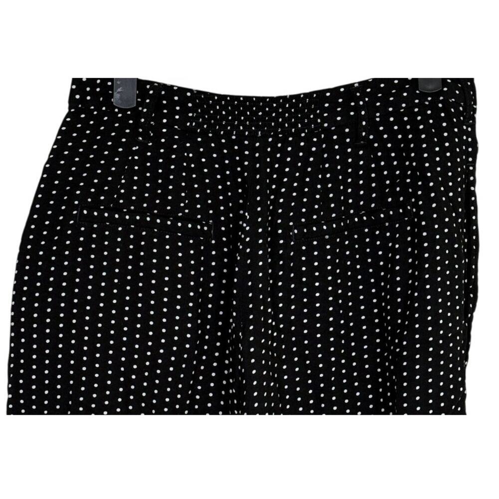 NWT Free People Magdalene High Waist Polka Dot Rayon Shorts Pocket 2 Black White - Picture 7 of 16